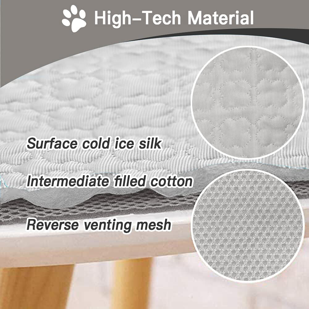 59"x39.3" Large Pet Cooling Mat Cool Summer Pad Cushion Dog Cat Puppy Blanket