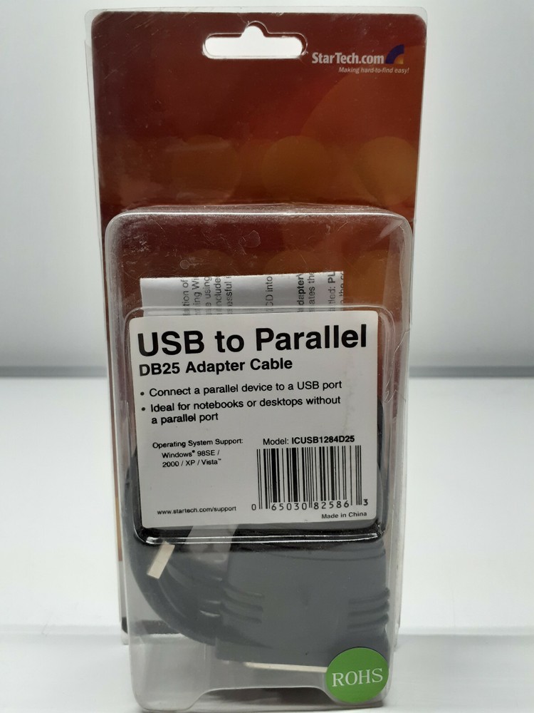StarTech ICUSB232DB25 USB to Parallel DB25 Adapter Cable