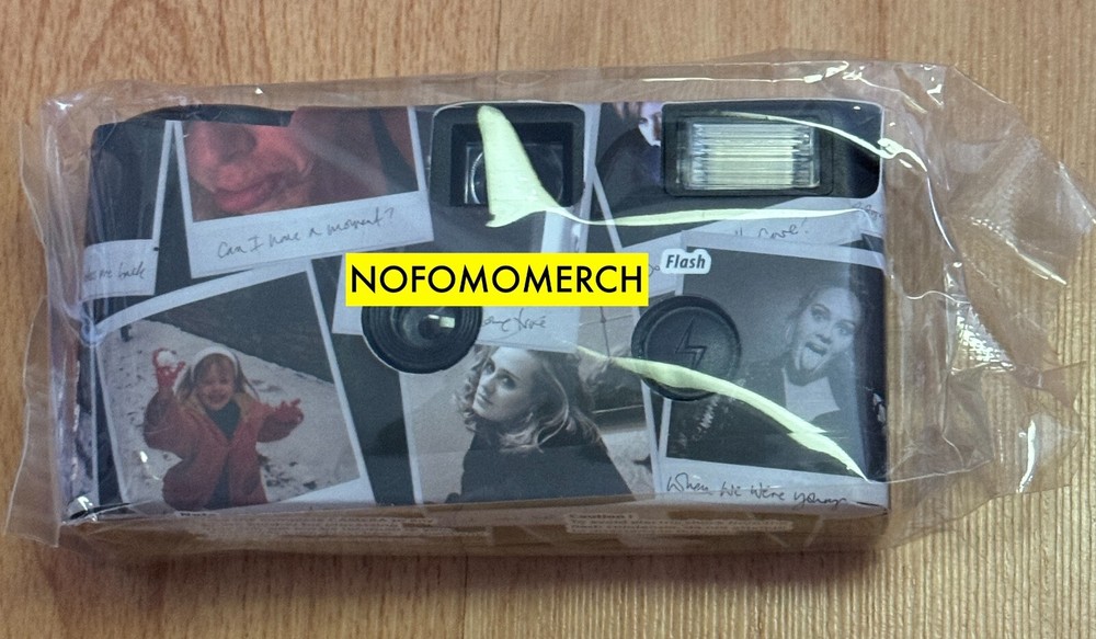 ADELE IN MUNICH GERMANY 2024 OFFICIAL DISPOSABLE CAMERA WHEN WE WERE YOUNG NEW