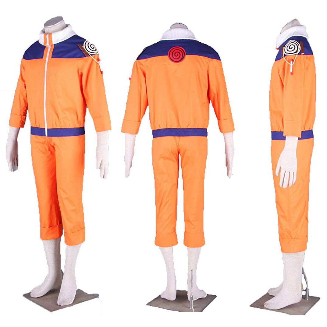 Anime Naruto Shippuden Uzumaki Hokage 1st Gen Cosplay Costume Complete Outfit