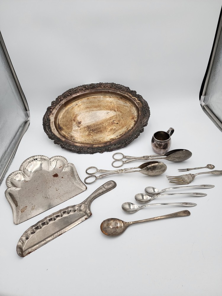 Silver Platter Ware - 12 PCS