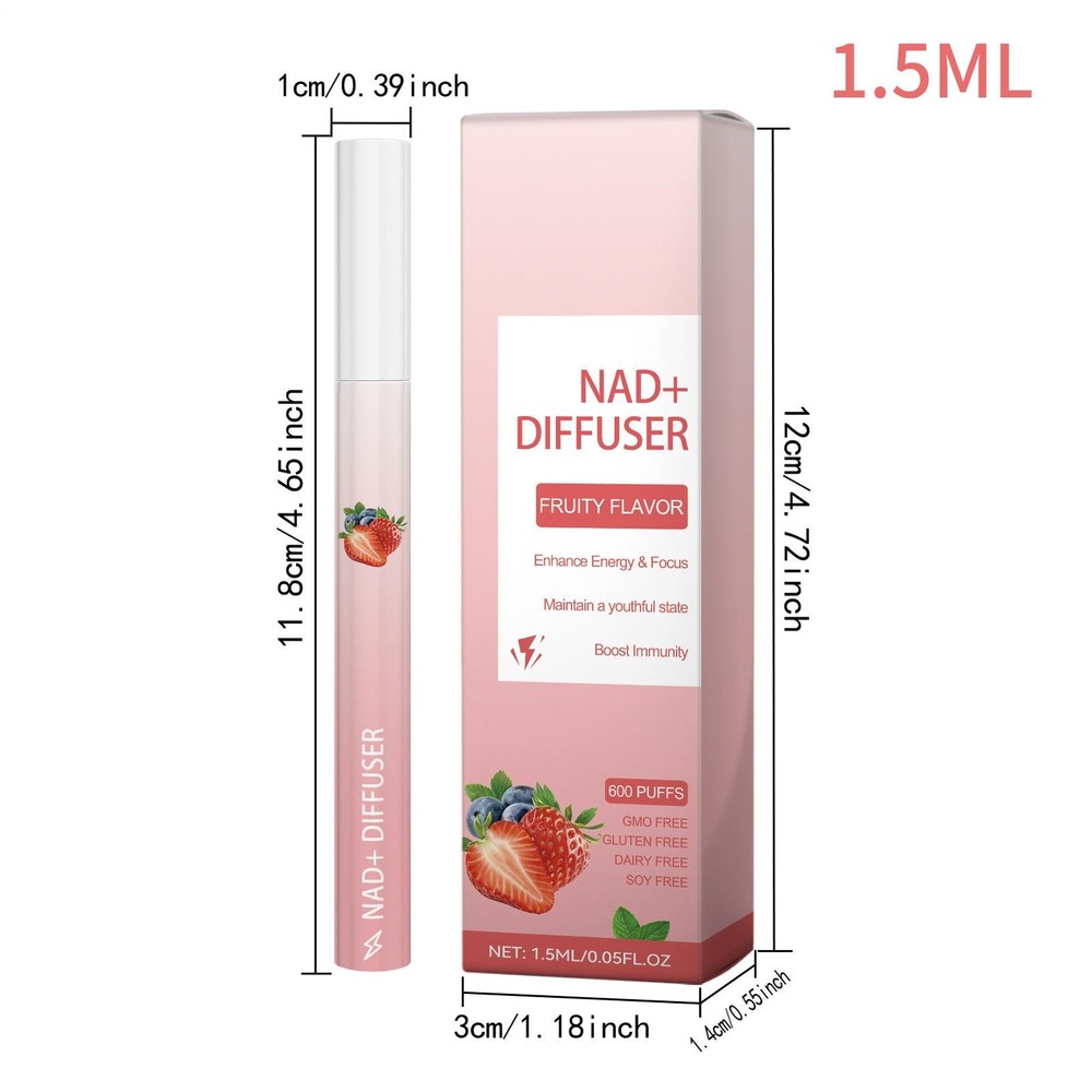 Herbal Diffuser Pen - Strawberry Mint Extract -Herbal Aromatherapy