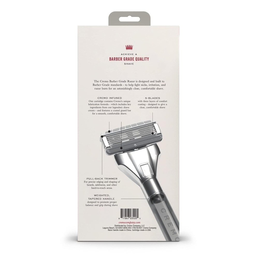 Cremo Astonishingly Superior Barber Grade Refillable System Razor