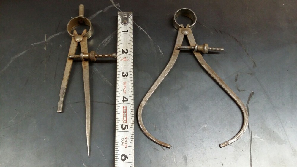 Vintage 2 Pc Calipers unmarked