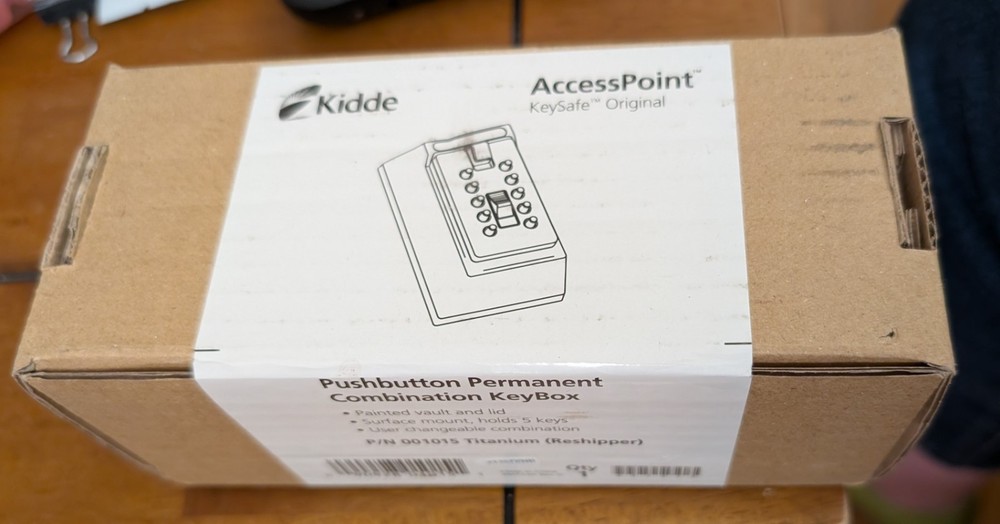 KIDDE 1015 Lock Box,Surface Mount,5 Keys Factory Sealed Box