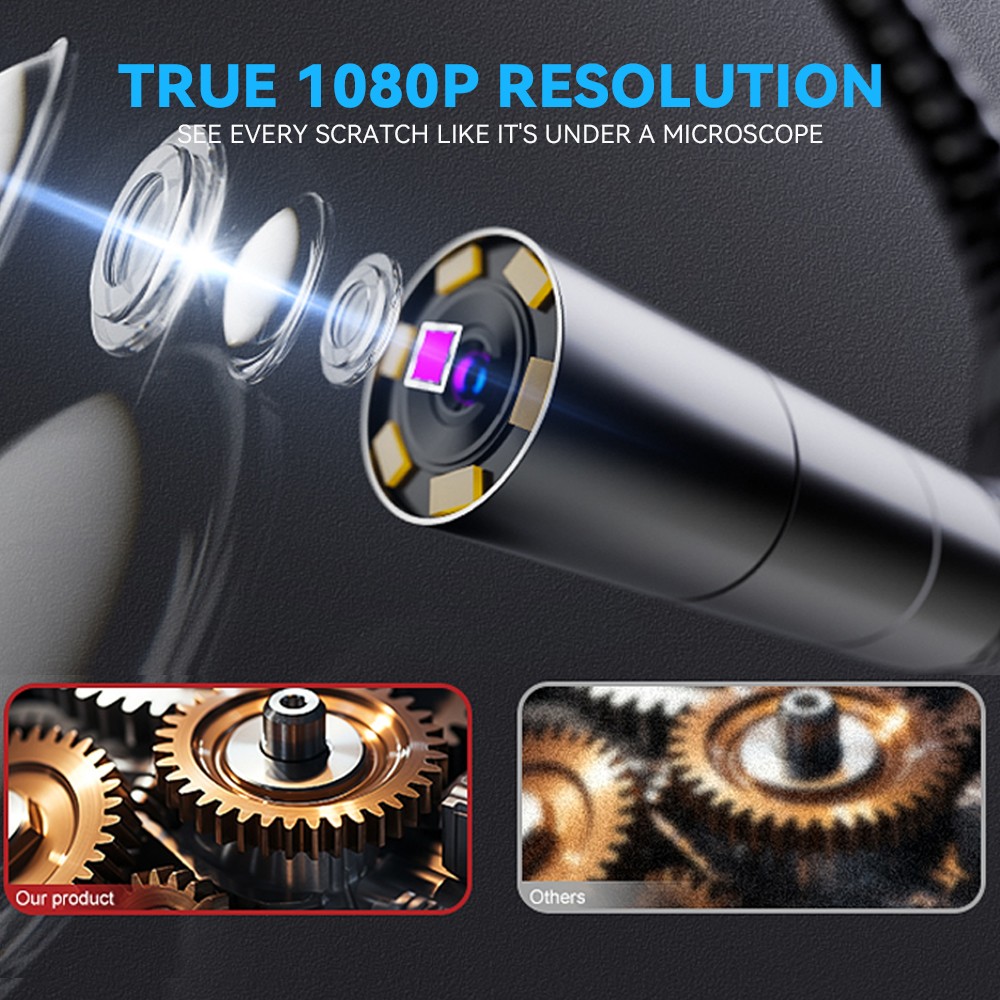 SALE! 4-Way 720° Articulating Borescope Industrial Endoscope Inspection Camera