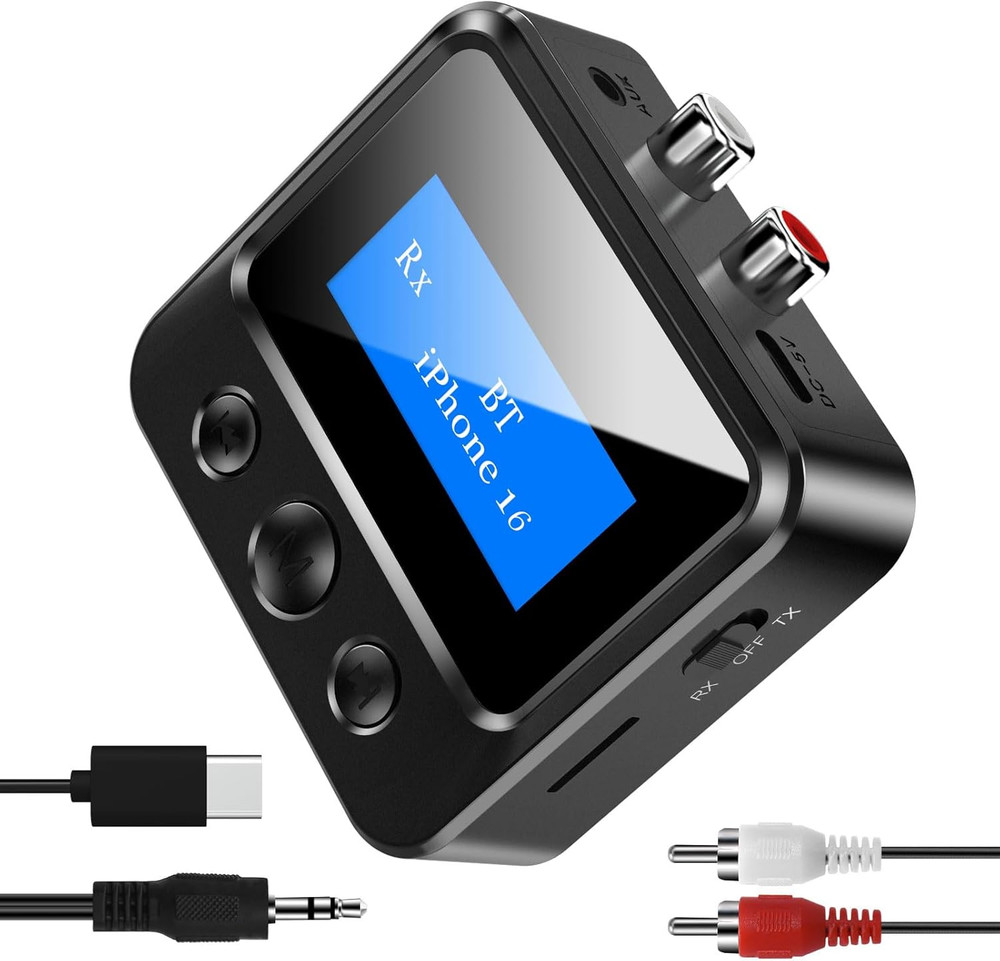 Bluetooth Receiver for Old Stereo, 3.5Mm AUX Bluetooth Audio Adapter for Stereo