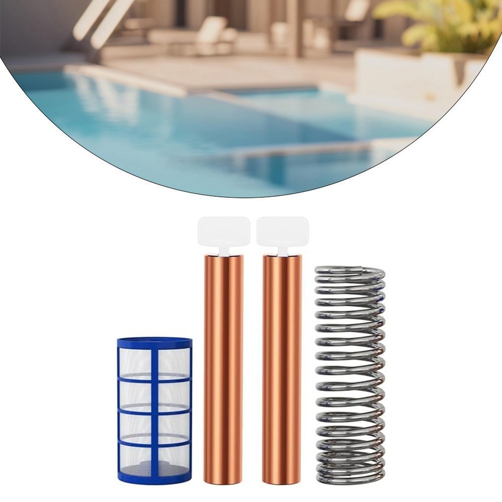 Complete Replacement Kit Copper Anodes for Solar Pool Ionizer with Accessories