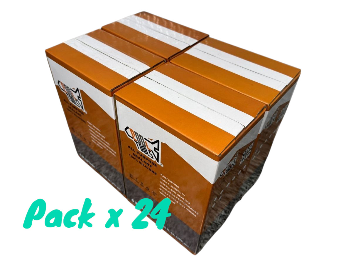 CoolTools ALL PURPOSE Caulk-Seal 100% Silicone Sealant 10 OZ x24 Cartridge Clear