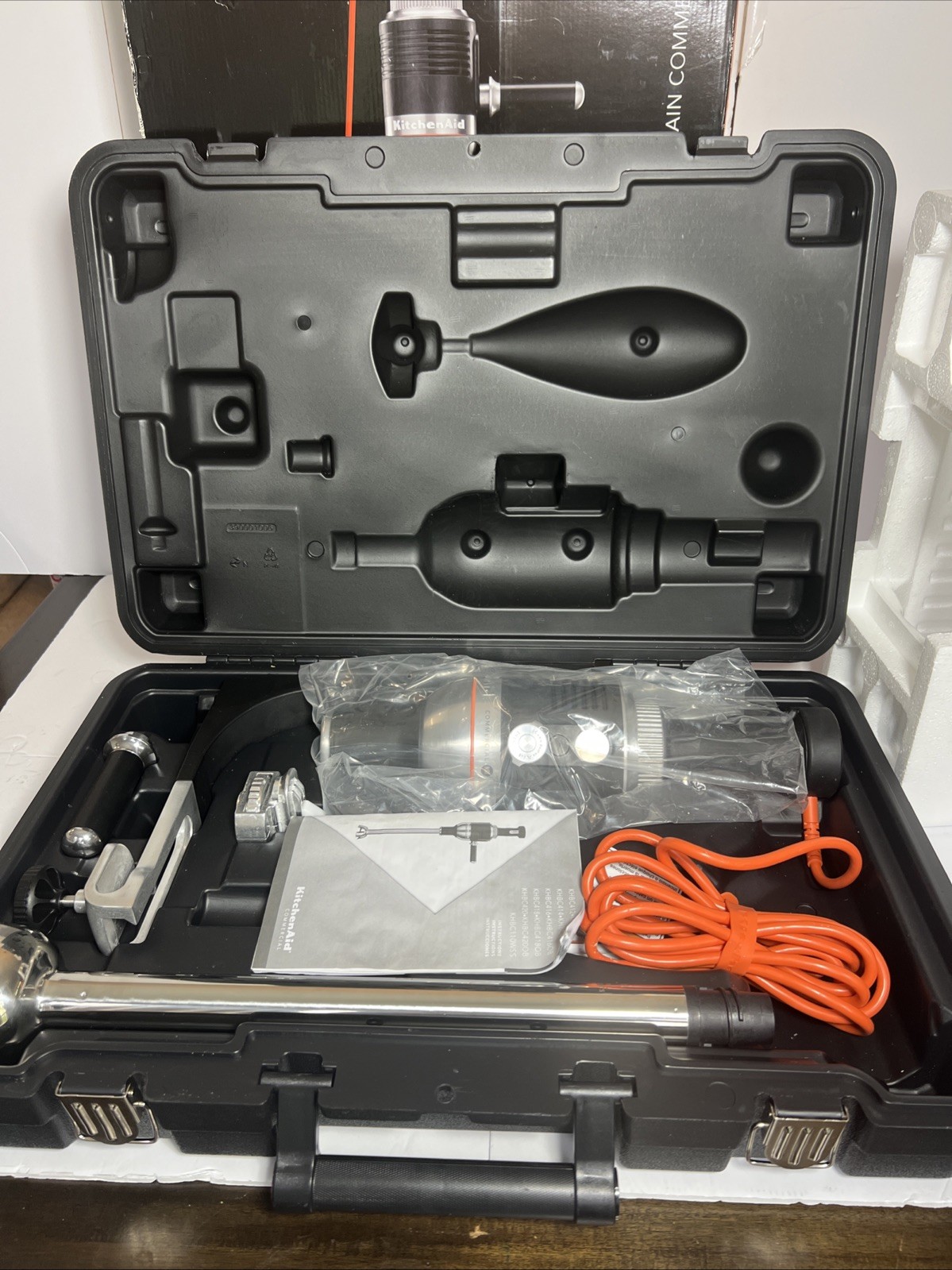 KitchenAid 1HP Commercial Immersion Blender KHBC416OB 16” Heavy Duty NSF