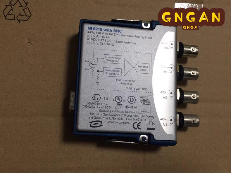 National Instruments NI 9215 cDAQ Analog Input Module BNC, Simultaneous Sampling
