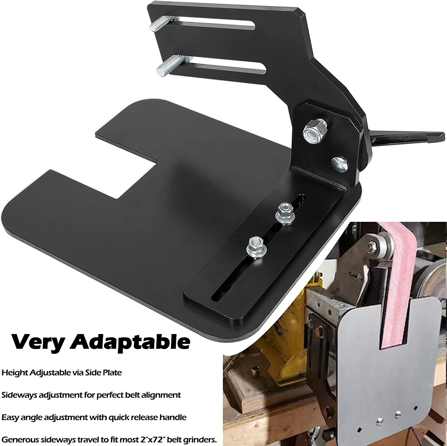 2" x 72" Knife Bevel Grinding Jig Tool OBM Belt Grinder Tilt Table Flat Platen