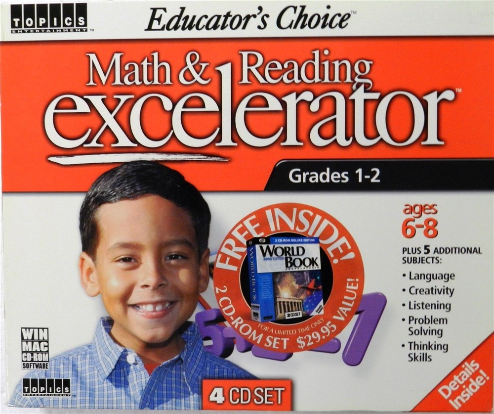MATH & READING EXCELERATOR ( CS-327 ) Grades 1-2  Never Used