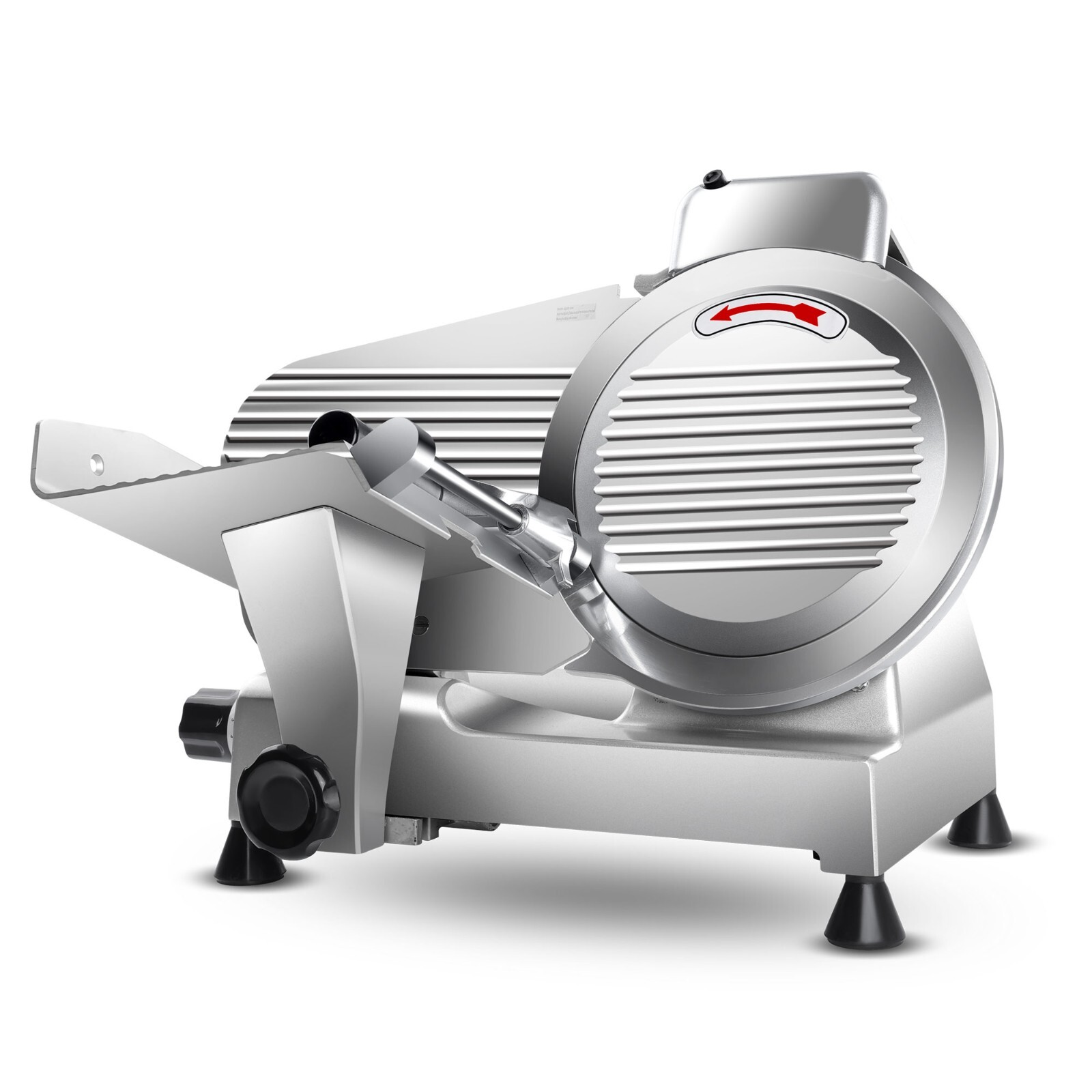Commercial 10" Electric Meat Slicer 240W Steel Blade Frozen Meat Cheese Slicer