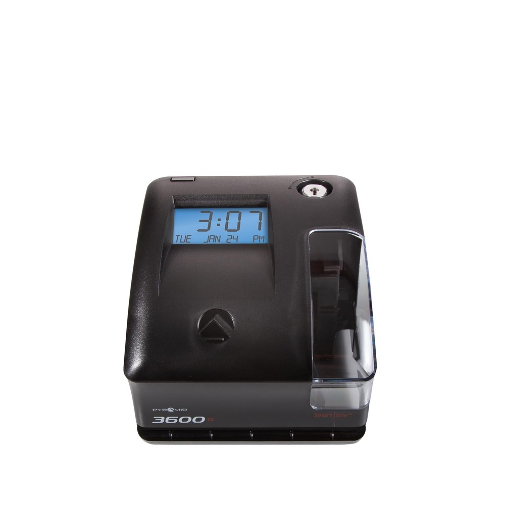 Pyramid Time Systems Model 3600SS SmartSite Time Clock and Document Stamp, Sm...