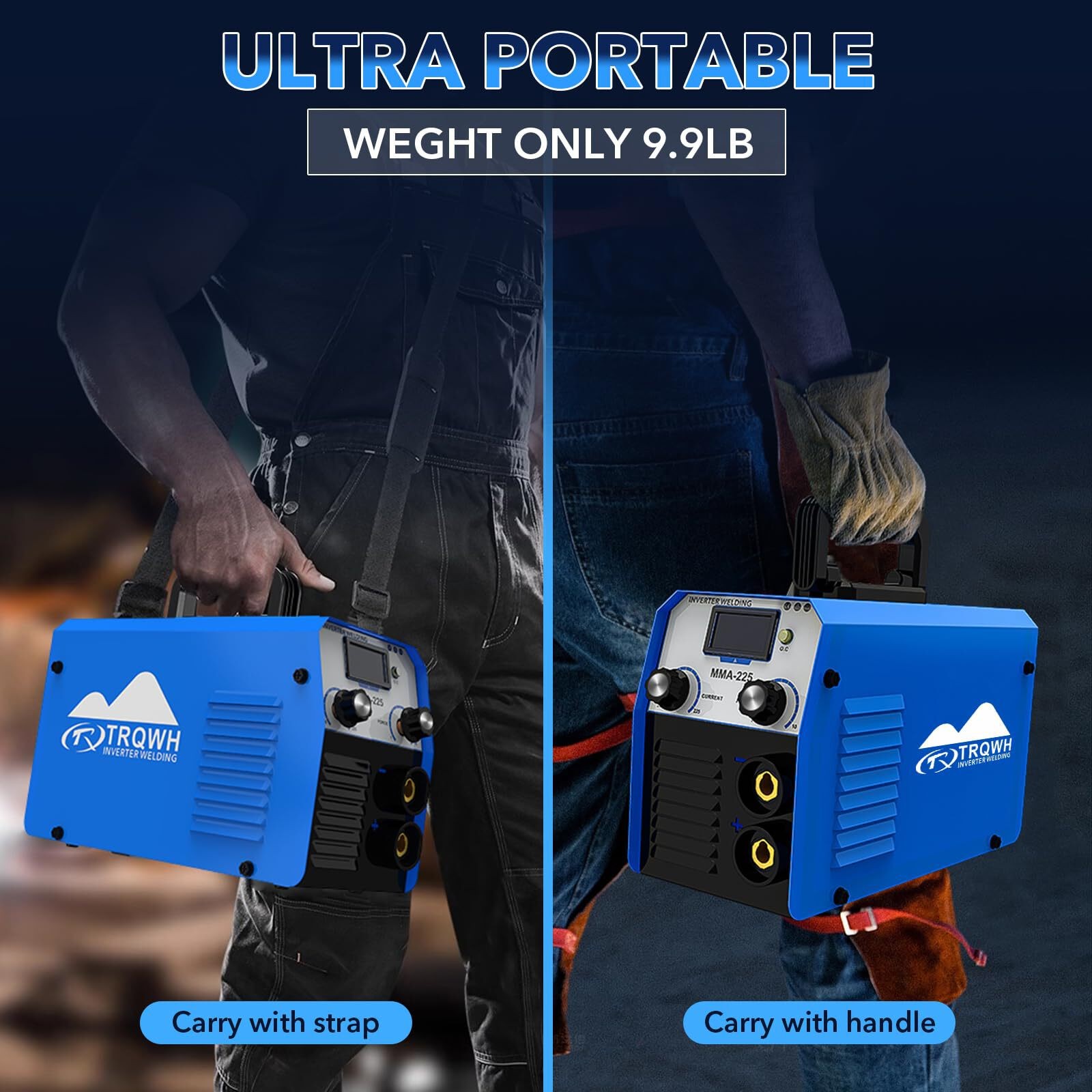 TRQWH 225A Portable Stick Welder, 110V/220V IGBT Inverter Welding Machine