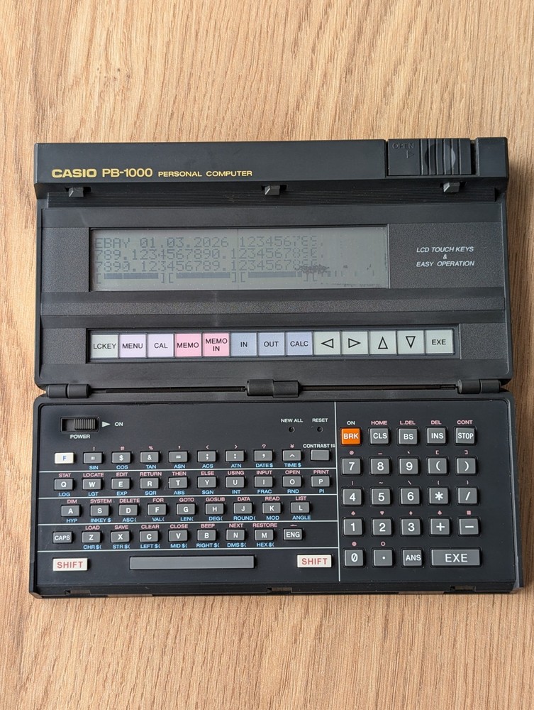 Vintage CASIO PB-1000 Pocket Personal Computer Tested READ!