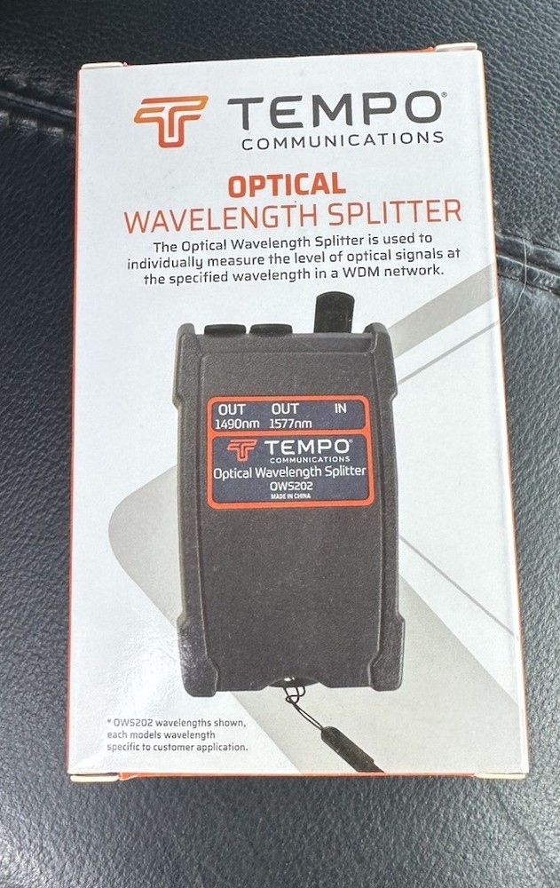 TEMPO COMMUNICATIONS OPTICAL WAVE SPLITTERS