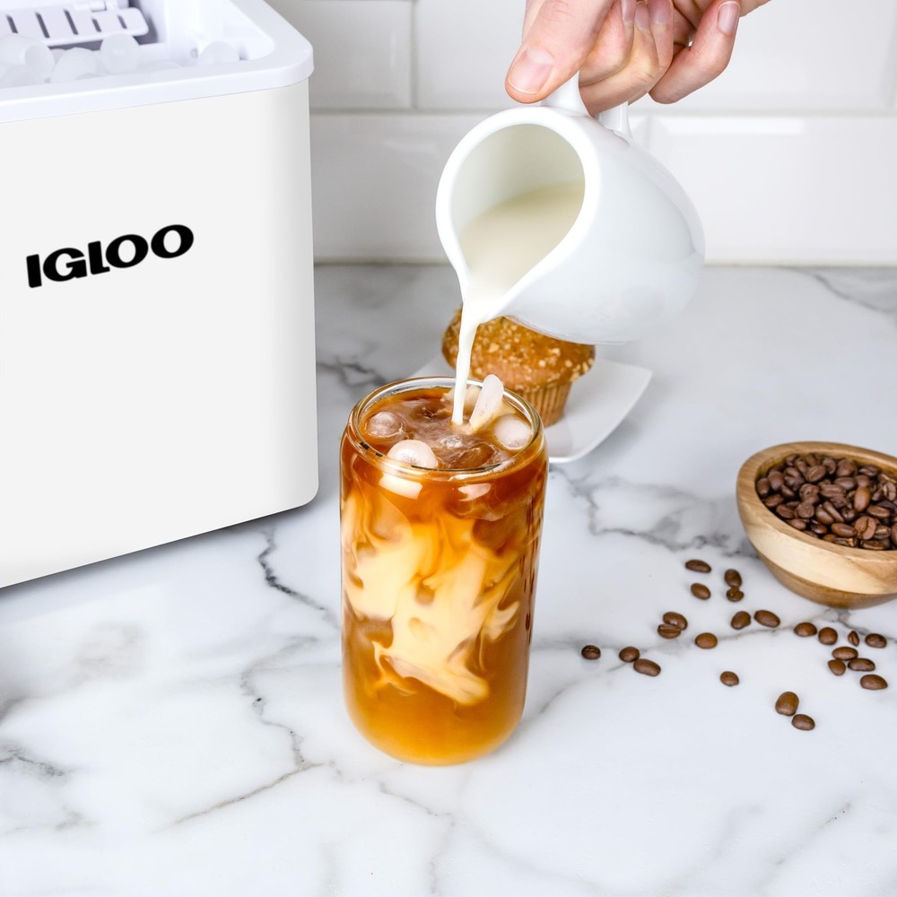Igloo Automatic Self-Cleaning Portable Electric Countertop Ice Maker Machine Wit