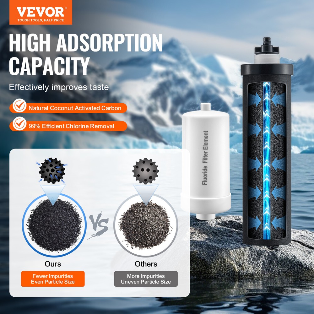 Purification Water Filter Replacement for Gravity Filter System 4 Pack