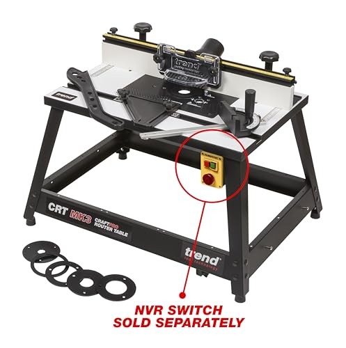 Trend Portable Benchtop Router Table with Robust Construction for Workshop &