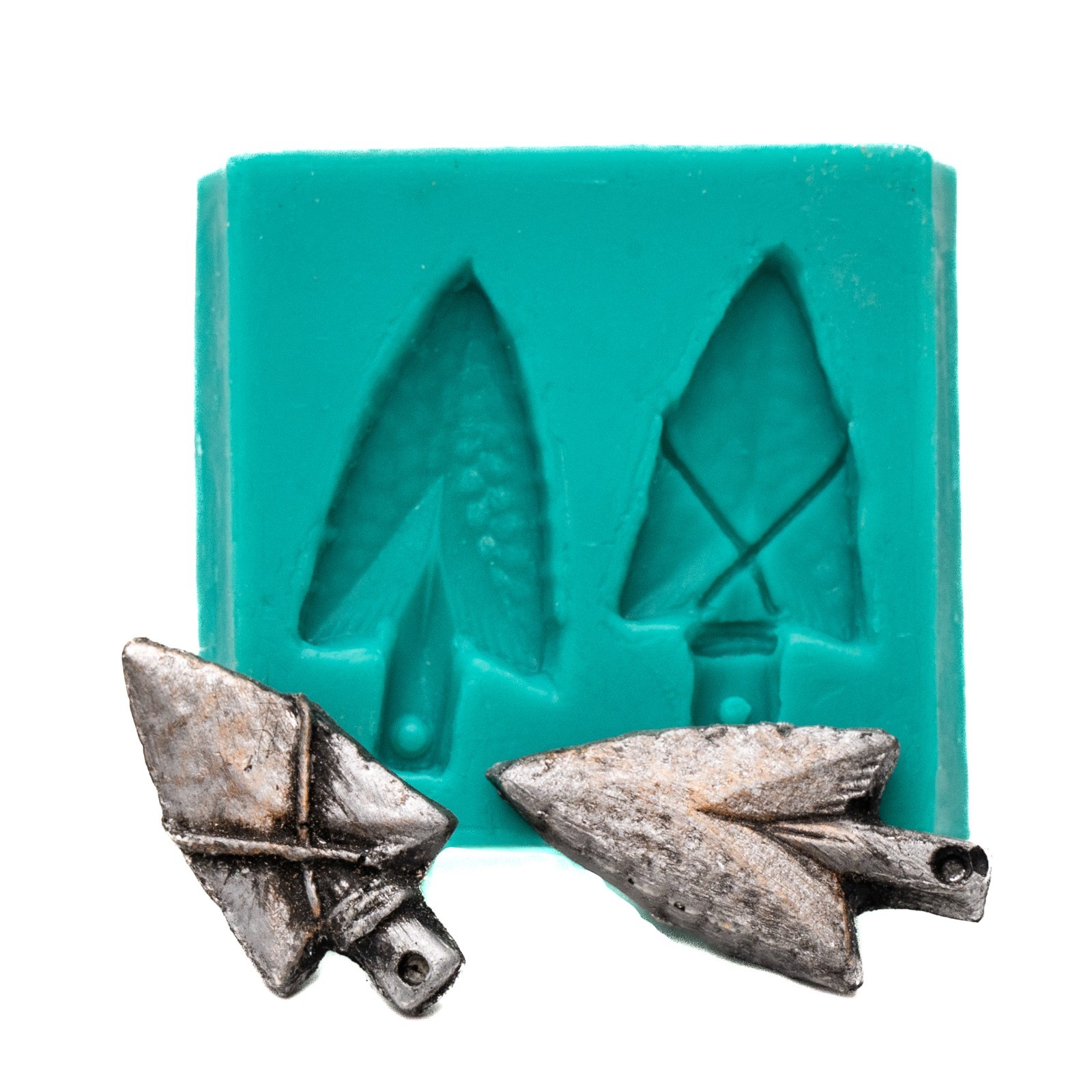 Arrowhead Silicone Mold - Polymer Clay, Metal Clay, Resin - Food Safe   (954)