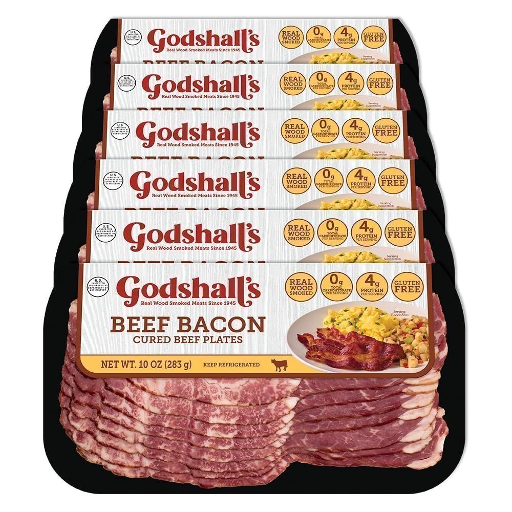 Godshall's 10oz Beef Bacon, 6 pk