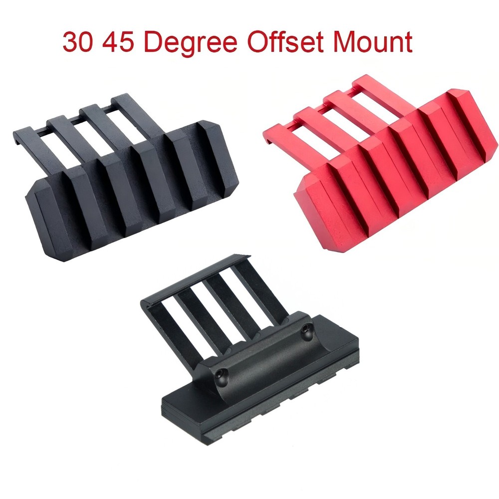 45 Degree Angled Offset Side Rail Scope Accessory Sight Mount Picatinny