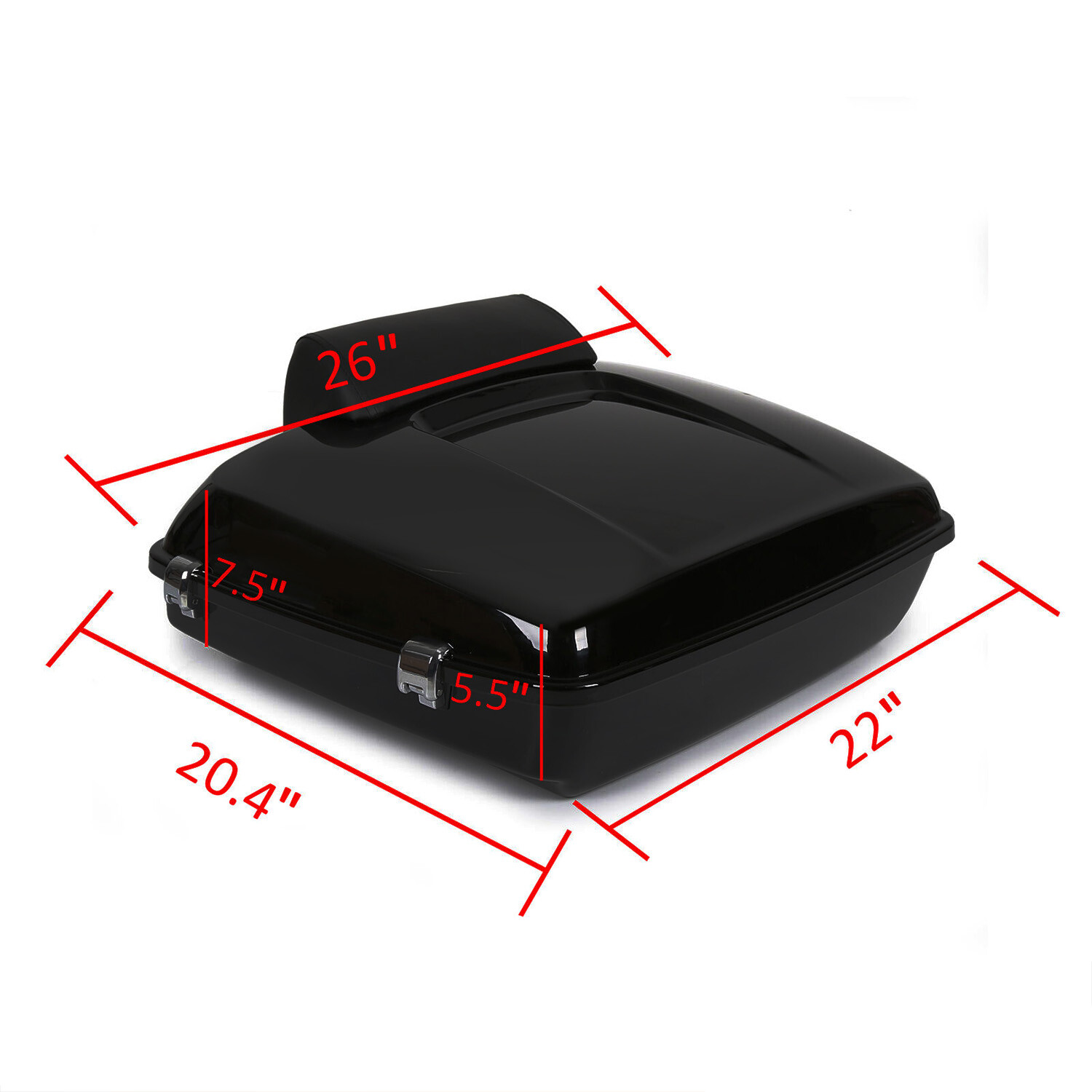 5.5" Razor Tour Pack Pak Trunk Mount Rack For Harley Street Road Glide 14-24 23