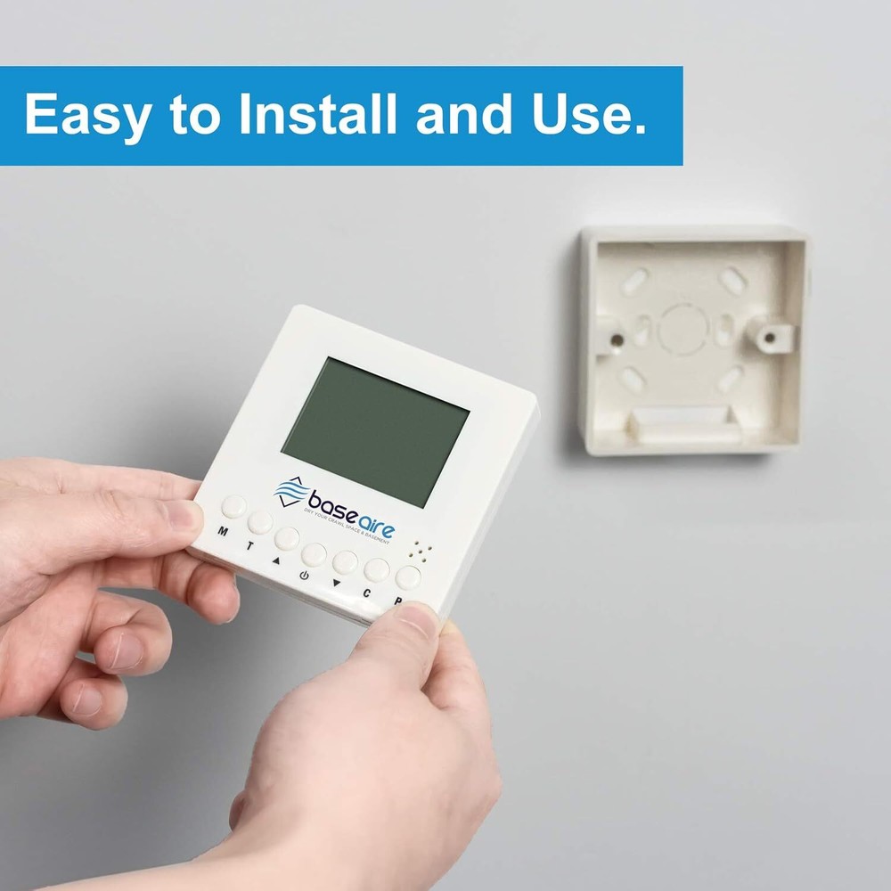 BaseAire Digital Crawlspace Dehumidifier Remote Controller Temperature AirWerx
