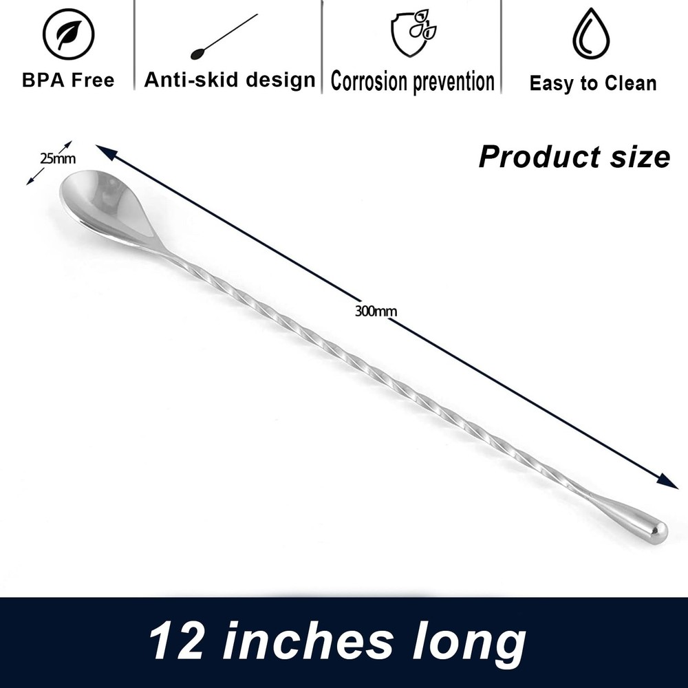 Measuring Jigger & Mixing Spoon Set Cocktail Jigger For Bartendingbell Jigger Wi