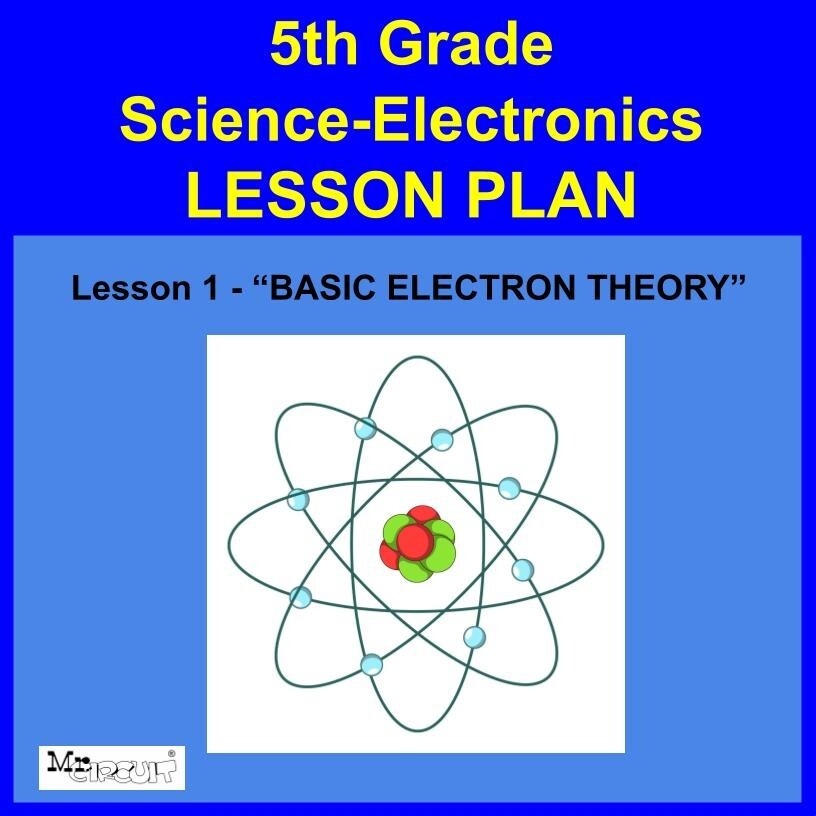5th Grade- Lesson Plan  #1 "Basic Electron Theory" Science-Electronics