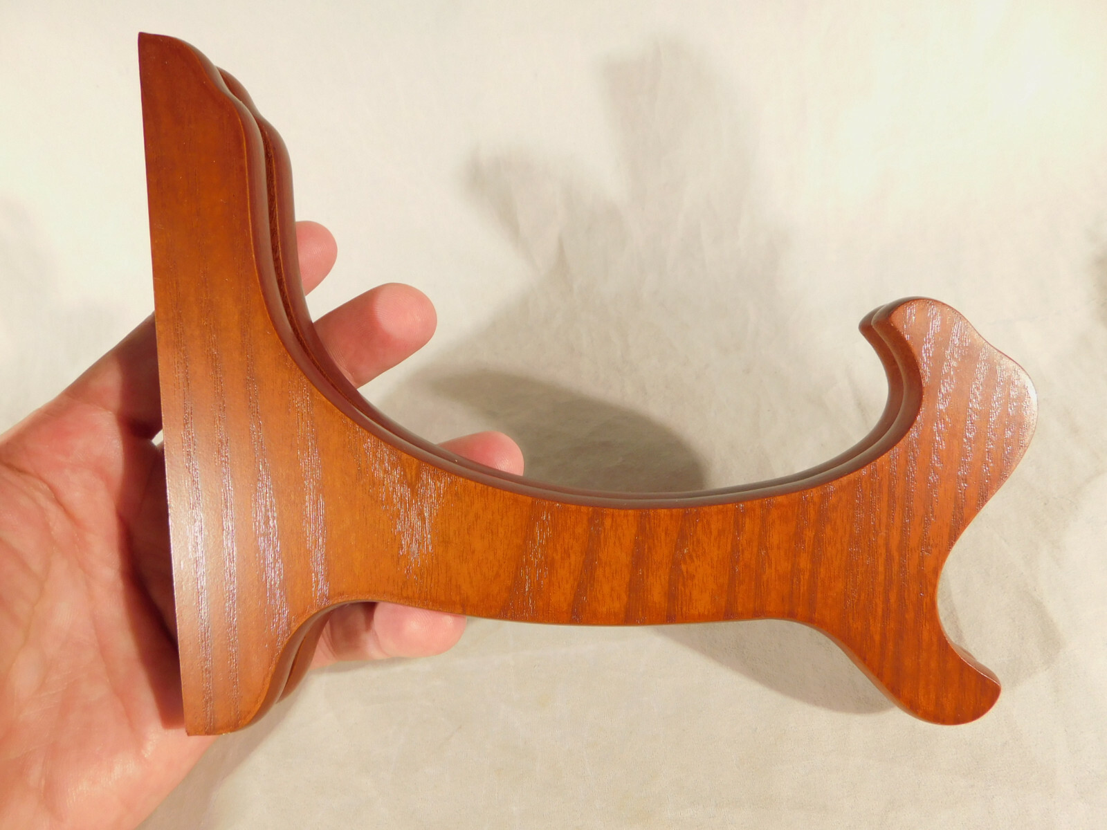 BOWL Display Stand Folding Solid WOOD Large Size