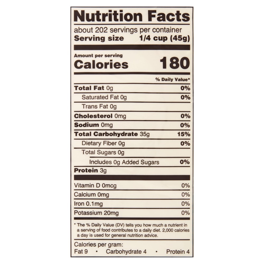 Great Value Jasmine Rice, 20 lb