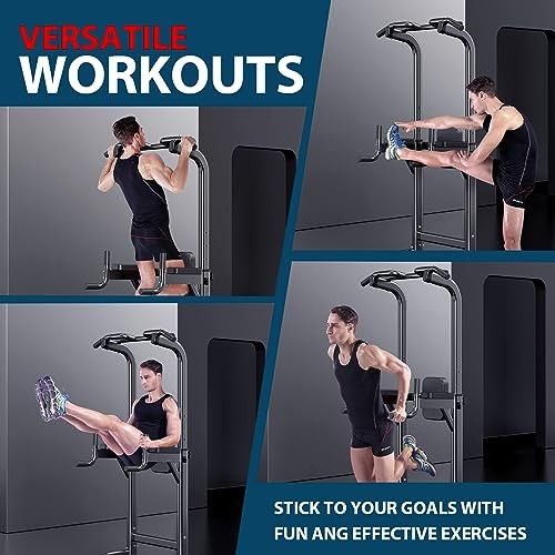 Power Tower Adjustable Height Pull Up & Dip Station Multi-Function Home X