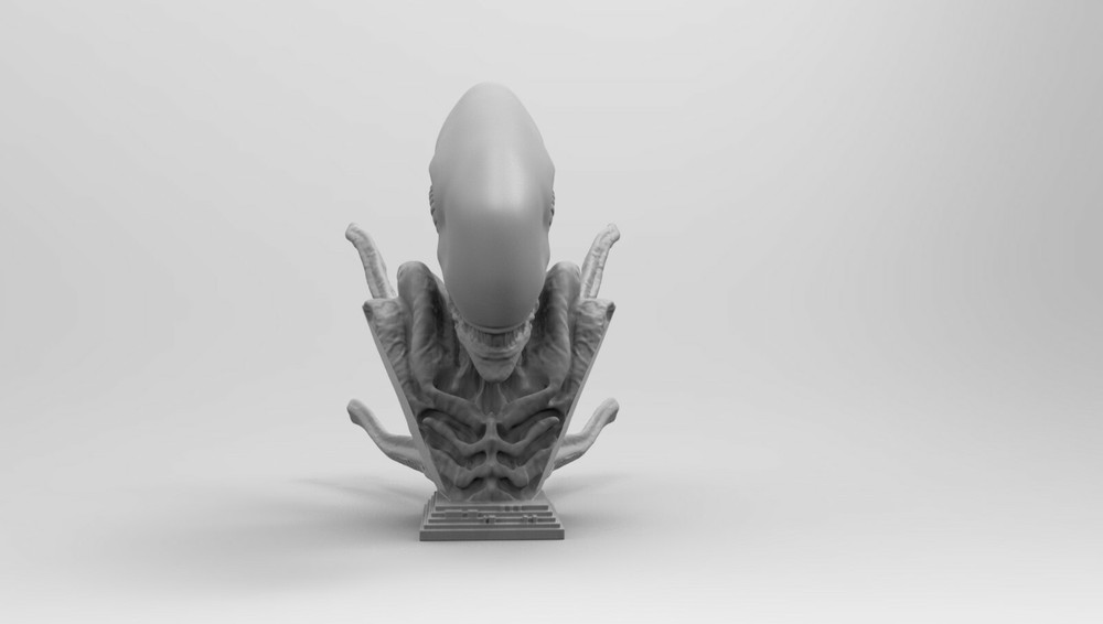 Scout Alien Xenomorph Bust 3D Printing model