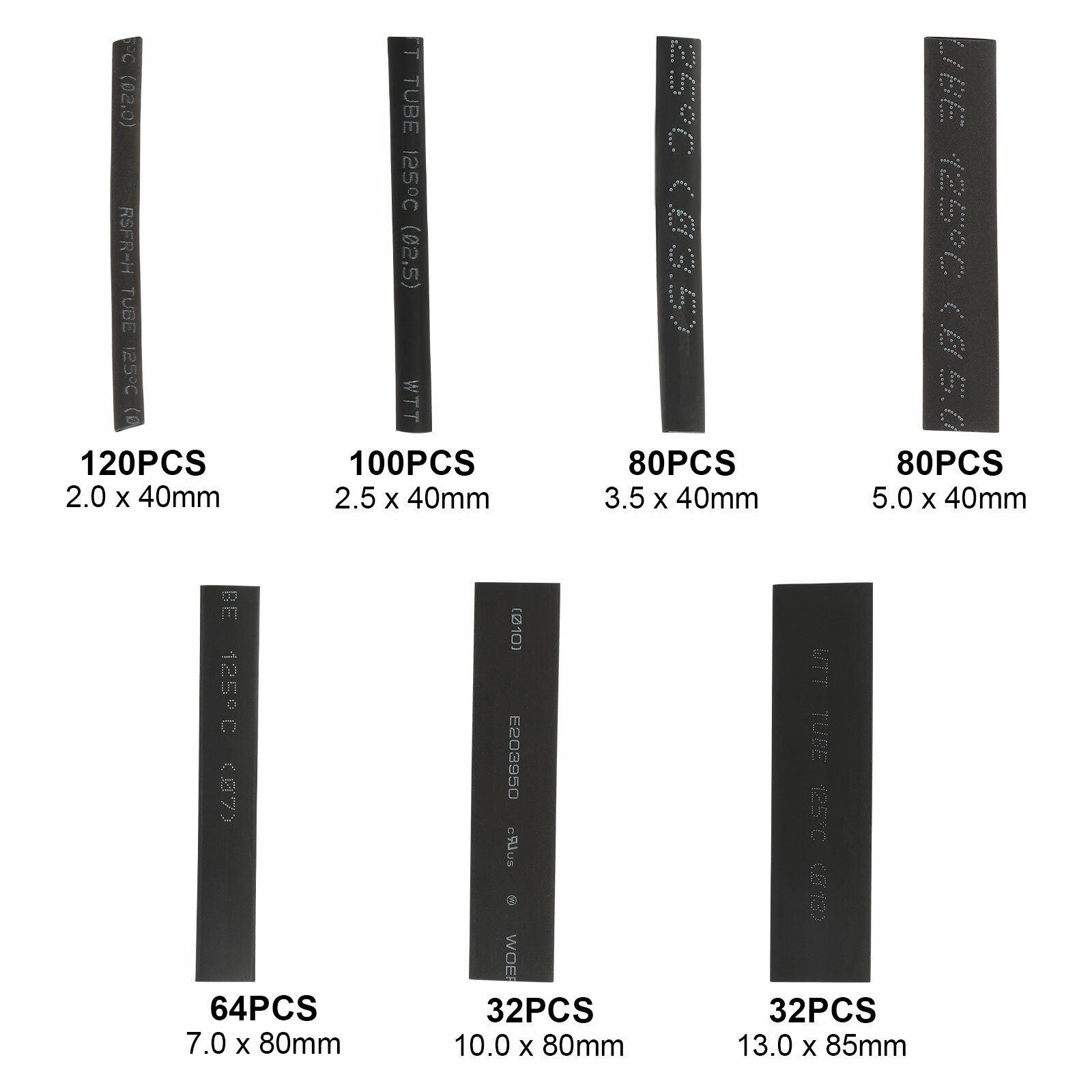 508Pcs Heat Shrink Tubing Insulation Shrinkable Tube 3:1 Wire Cable Sleeve Kit