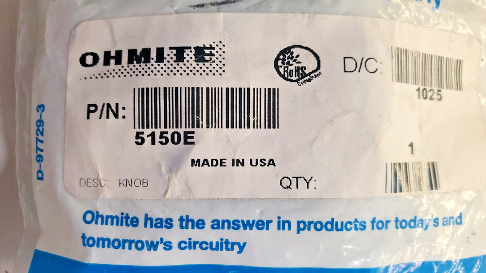 Ohmite 5150E knob