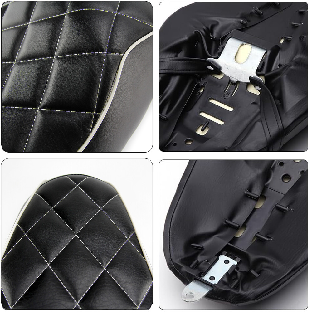 Motorcycle Driver Passenger Two Up Seat For Harley Iron 1200 883 48 Sportster XL