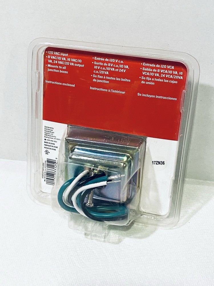 Utilitech Wired Transformer 120 VAC input/8 VAC Output #0063548