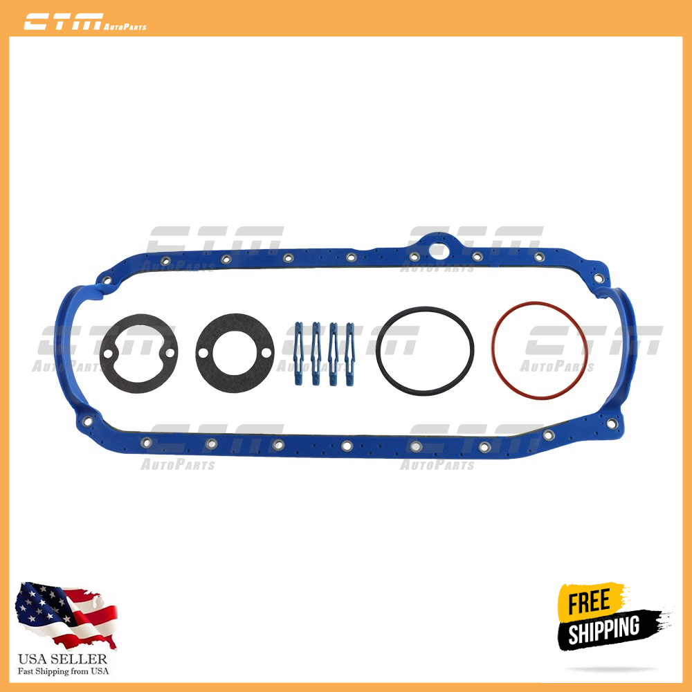 Oil Pan Gasket for 1986 & UP Small Block Chevy 305 350 5.0L 5.7L