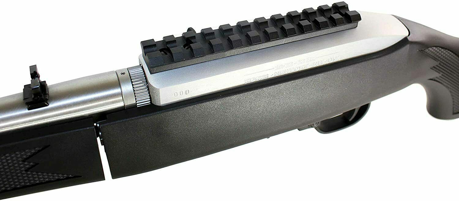 Ruger 10/22 Combo Kit With 4x32 Rifle Scope Rings Rail Mount mil dot reticle blk
