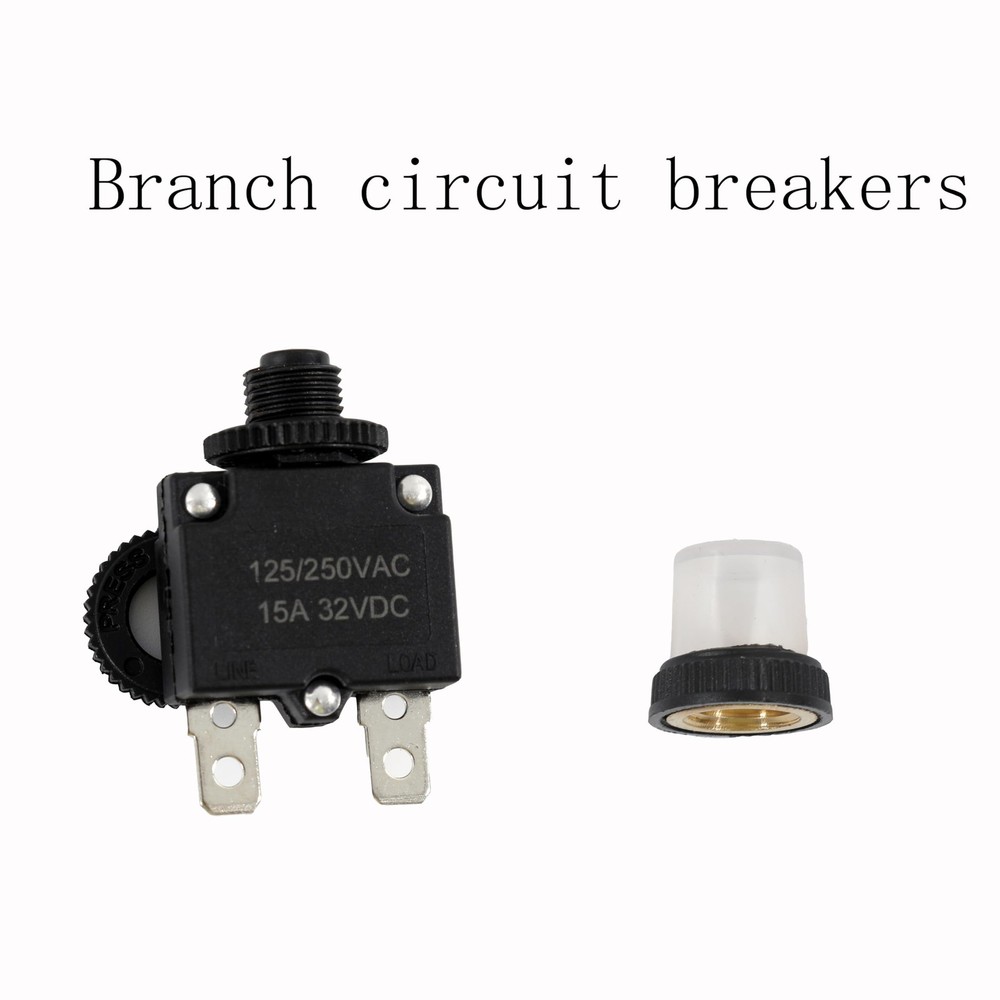 5pcs Push Button Reset 5 Amp Circuit Breakers with Manual Reset 32VDCAC125-25...