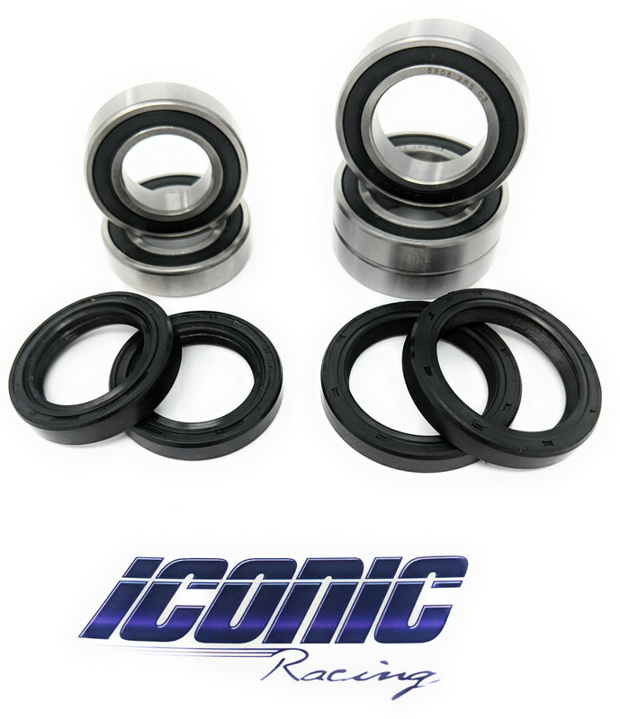 Both Front and Rear Wheel Bearings and Seals Kit for Honda CRF250R CRF450R 02-16