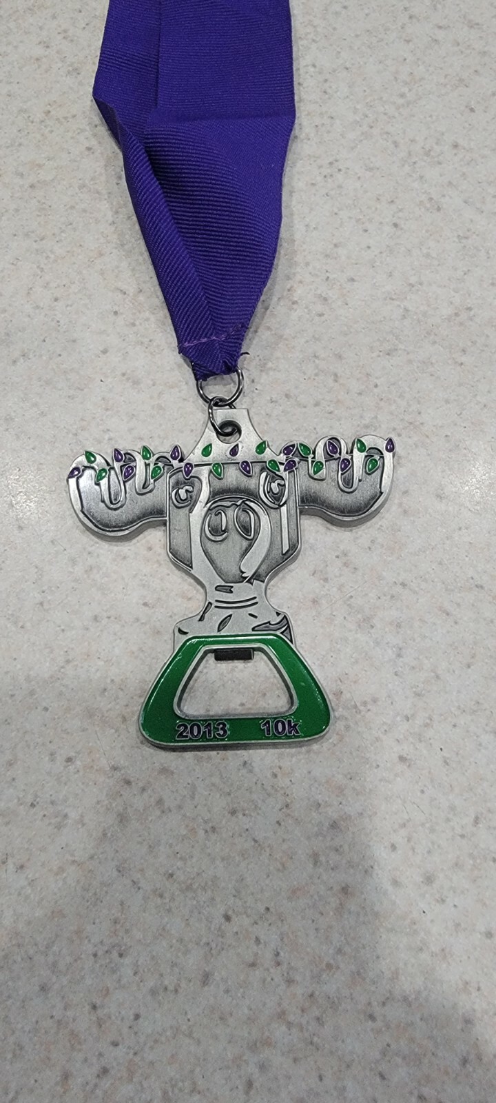 2014 10k Virtual Marathon medal - free shipping