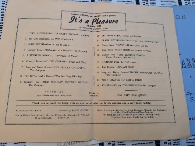 DEN PAVILION TEIGNMOUTH programmes X 3 1962/3/4