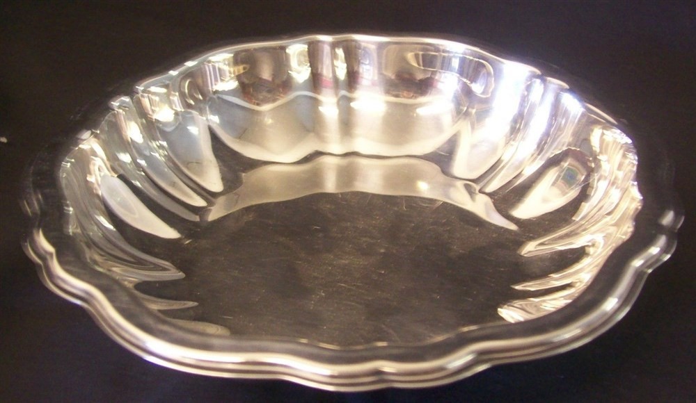 SILVERPLATE Mint Dish or Soap Dish 5.75" diameter