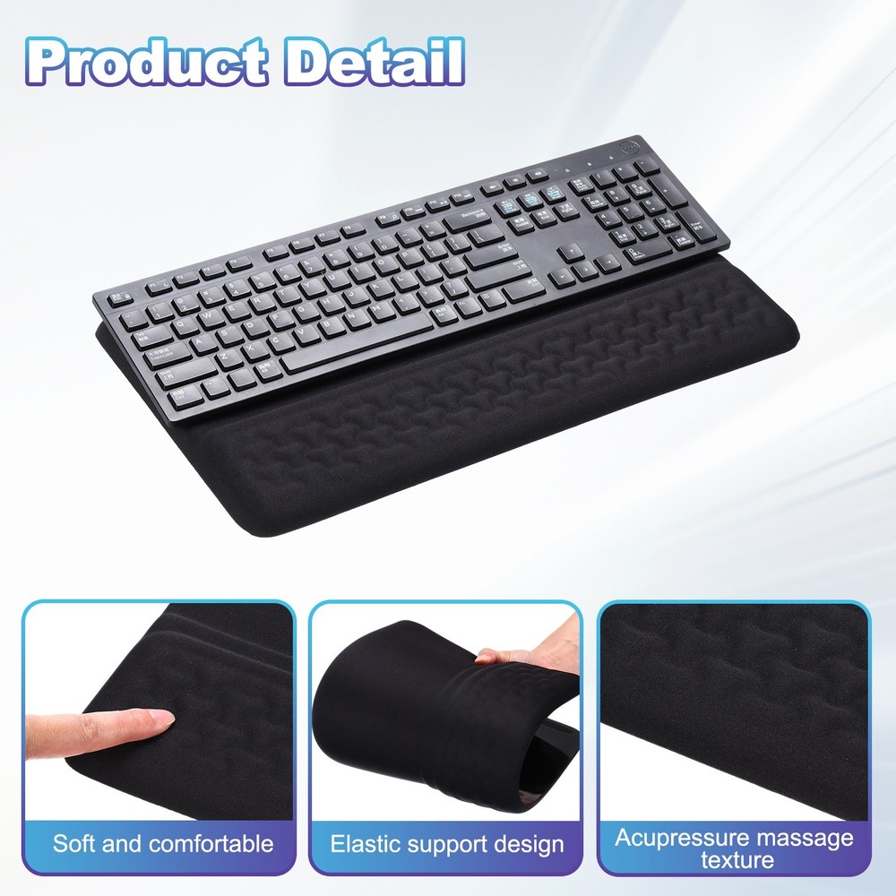 Computer Keyboard Stand with Wrist Rest, Computer Wrist Support, Black