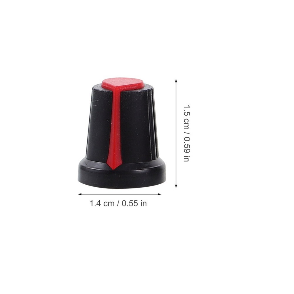 50 Pcs Electric Guitar Potentiometer Knob Handle Plastic Cap Pedal Knobs