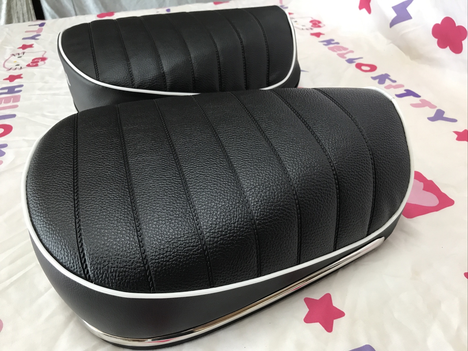 HONDA CT90 SEAT COVER TRAIL 90 SEAT COVER 1969 TO 1971 MODEL SILVER LOGO (H*-33)